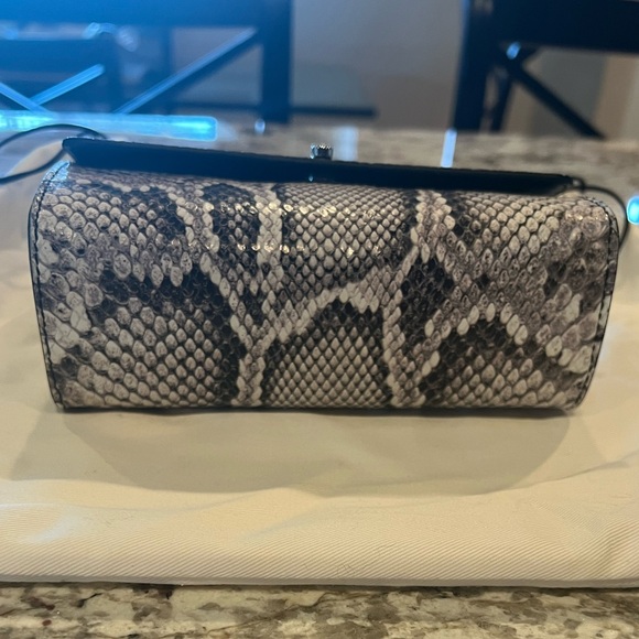 Mini Croc Leather Crossbody/Clutch - Picture 3 of 9